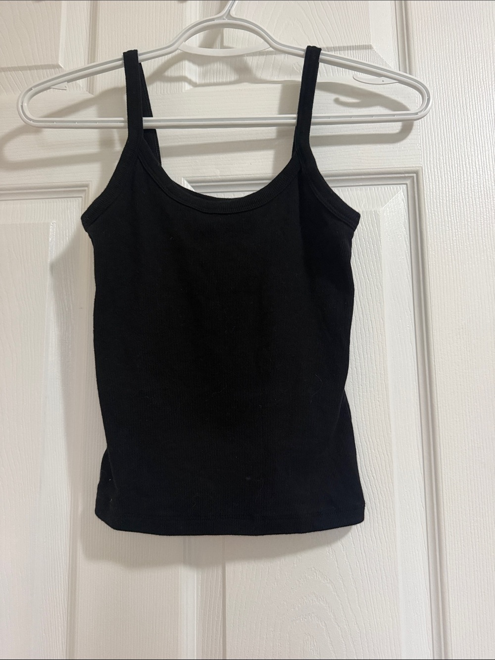 Aritzia Black Ribbed Slim Tank